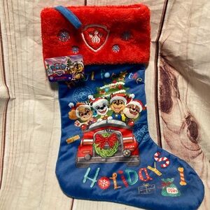 Paw Patrol very soft Christmas stocking-NEW